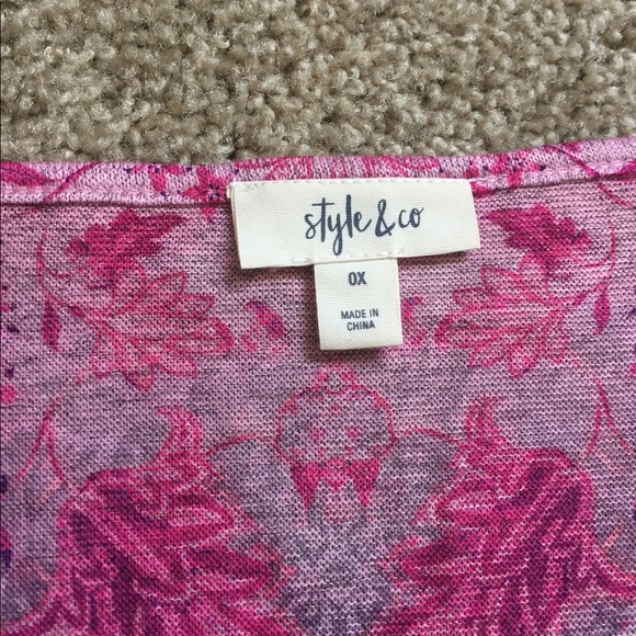 Style & Co Patterned Top - Picture 3 of 6